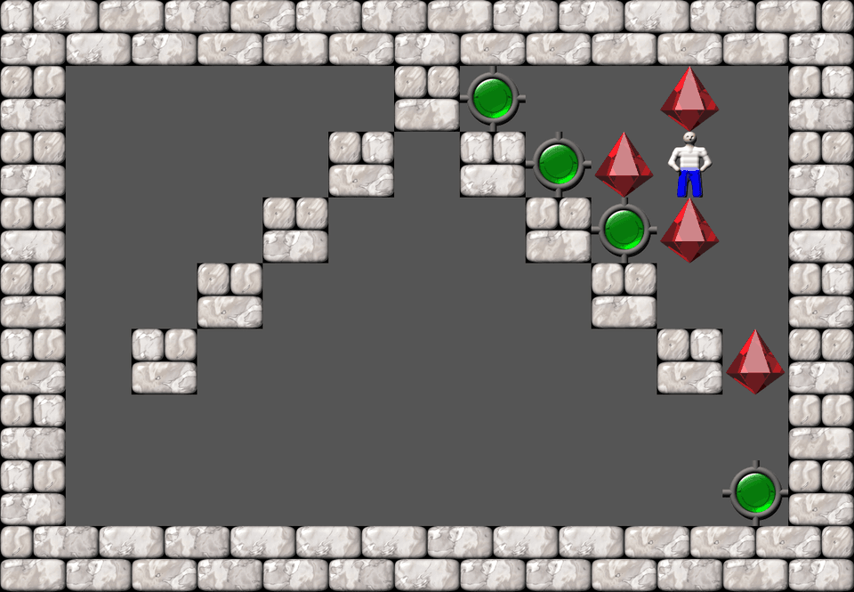 Сокобан Bugs collection 2 уровень 21